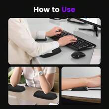 Elbow Rest Pads Desk, Thicken Large Size Elbow Pads With Soft Foam And Non - Slip Silicone Base, Armrest Pad Wrist Rest Pad Home, Office, And Games 2 Pcs - Thicken Large + 2 - View 7
