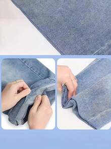 1 Roll 9M Double-Sided Fusible Bias Tape, Strong Washable Hot Melt Adhesive Tape With Double-Sided Backing, Seamless Binding Tape, Suitable For Altering Clothes, Pants, Jeans, Curtains And Various Fabrics - Multicolor - View 3