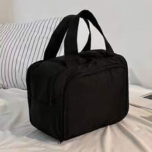 حقيبة مستحضرات التجميل الخفيفة الوزن للسفر للنساء - تصميم أربعة أقسام ، مع جيب أمامي وشبكة ، حقيبة أدوات تجميل فاخرة وحقيبة تخزين مستحضرات التجميل ، مساحة واسعة لتخزين مستلزمات الحمام والأساسيات ، مقبض محمول ومتين ، مناسبة للنساء ، الجيم ، العطلات ، الاستخدام اليومي - هدايا للصديقات / الأمهات ، عيد الهالوين ، ، هدايا عيد الميلاد الخيار الأول