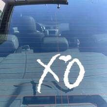 1pc Sticker, Car Phone Laptop Logo, Weekend Hug & Kiss Style