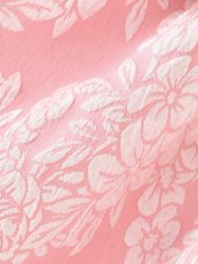 Vihyde 2pcs/Set Girls Summer Halter Ruffle Top & Floral Soft Pink & White Princess Dress - Baby Pink - View 8