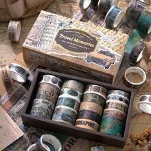 18 Rolls Washi Tape Set Crafts And Journaling Vintage Floral Tape Scrapbooking Supplies Washi Tape Journaling Decorative Tape Crafts - 旅行回憶 - 查看 2