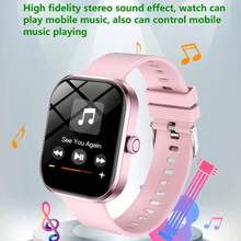 2.01 Inch Full Touch Screen Silicone Strap Smartwatch, Unisex Sports Fitness Tracker With 100+ Sport Modes, Wireless Call, Remote Camera, Music Control, Alarm, Weather Forecast, TFT Display, 180mAh Battery - Suitable Gift For Men, Women, Friends, Lovers, Parents - Gold + Gold Milanese Steel Belt - View 8