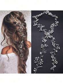 1pc Vintage Handmade Faux Pearl Flower Alloy Headband Hair Accessory Wedding Dress Accessories, Hair Accessories Women, Hair Tools, Beauty Accessories, Curly Hair Accessories Women, Fall, Travel, Hair Tools, Accessories Women, Hair Stuff,Fall,Hair,Hair Accessories,Hair Accessories Women,Travel,Hair Accessories,Accessories Women,Hair Accessory,Hair Accessories Women,Hair Tools,Hair Stuff,Stuff,Beauty Accessories,Gifts,Travel,Gifts Women,Hair Stuff,Stocking Stuffers,Stocking Stuffers,Stocking Fillers,Stocking Stuffers Women,Stocking Fillers Women,Gifts,Gifts,Stocking Fillers,Gifts Women,,,Stocking Stuffers Adults,Stocking Fillers Adult,Hair Stuff,Women's Accessories,Stocking Stuffer,Coming-Of-Age Hair Accessory,Hair Accessories,Ideas Women,Beauty Stocking Fillers,Gifts Women - 銀色 - 查看 1