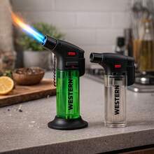 Torch Kit + Portable Refillable Gas Cylinder With Lock For Kitchen Butane Propane 400ml - Original - 彩色 - 查看 5