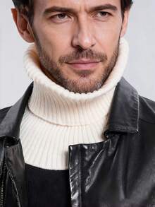 1 pieza Cuello de punto, unisex, cuello decorativo de punto versátil, protección de cuello para otoño e invierno, regalo de vacaciones, regalo de cumpleaños, regalo del Día del Padre, regalo de pareja. - Multicolor - Ver 5
