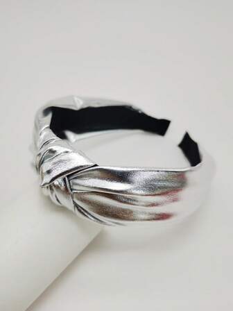 1pc Women's Solid Color Knotted Headband, Simple & Fashionable For Daily Use ,Hair Band ,Diadema ,Hair Hoop