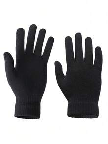 3 pezzi/set invernale in maglia, inclusi cappello, sciarpa e guanti, a doppio strato elastico e termico, set di cappello + sciarpa + guanti, adatto per il calore invernale, può essere un regalo di Natale/Capodanno o un set termico da esterno. Il colore della fodera interna è casuale (stile 1-stile 3 colori casuali), outfit autunnale - Cachi - Visualizzare 8