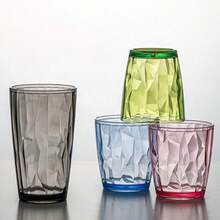 6pcs Durable Plastic Beer Mug Light Blue, Break-Resistant, Perfect For Office & Dining Use, Ideal For Serving Beer And Cocktails, Office Drinkware | Modern Mug Design | Durable Plastic Mug, Beer Mug - Multicolor - View 5