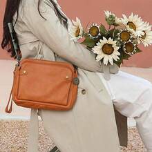 Three Layer Leather Crossbody Shoulder Bag, Zip Satchel Bags Women, Small Crossbody Shoulder Bag Women Purse Blue - inicial - Ver 2