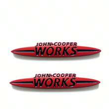 Pegatina de logotipo de coche de metal 3D JOHN WORKS COOPER, aplicable para coche, camión, motocicleta, SUV, capó, maletero, puerta lateral, decoración de carrocería y accesorios