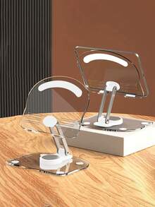 1pc White Foldable Stand Holder, Suitable For Various Smartphones And Tablets Up To 12 Inches (Recommended For Tablets), Christmas/New Year Gift 2026 - White - View 2