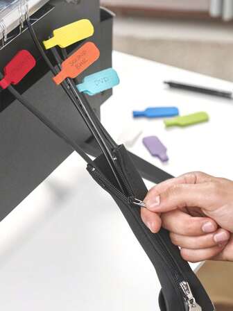 Data Cable Organizer, Self-Adhesive Desktop Cable Organizer, Ethernet Cable Organizer, Headphone Storage Device