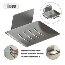 Drill-Free Wall Mounted Soap Holder - Waterproof Drainage Soap Dish For Bathroom - Multicolor - View 10