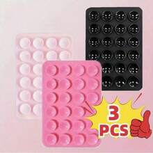 Bộ 3 giá đỡ điện thoại silicon với cốc hút hai mặt, lực hút mạnh, thích hợp cho chụp ảnh tự sướng/quay video, rảnh tay, tương thích với tất cả các điện thoại thông minh, quà tặng lý tưởng, tay cầm điện thoại dễ thương, hỗ trợ quay video, phụ kiện điện thoại thông minh - Quà tặng cho bạn bè/Quà tặng ngày lễ lý tưởng, tương thích với iPhone, điện thoại Android, quà tặng sinh nhật, quà tặng gia đình, quà tặng bạn bè, giá đỡ điện thoại phòng tắm, phụ kiện điện thoại, giá đỡ dính - Nhiều màu - Xem 21