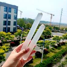 6-Inch Handcrafted Moroccan White Gypsum Sulfur Wand, Natural Mineral Sculpture For Home Decor, Spiritual And Aesthetic Enhancement, Ideal Gift - Natural Moroccan Sulfur Mineral Wand, Handcrafted Sculpture, NORTHLANDZ Selenite Crystal Massage Wand, White Healing Crystals For Anxiety Relief, Yoga, And Meditation - 5.5~6 Inch - View 5