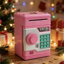 1 Oversized ATM With Password For People Cartoon Savings, Cash And Coins Coin Bank, Best Birthday Gifts Christmas Gifts - 彩色 - 查看 20