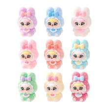 Mignon Nœud Lapin Floqué Décoration DIY Pendentif, Porte-clés, Cadeau, Ornement de Bureau