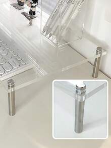 1个透明亚克力笔记本电脑增高架、显示器支架、台式电脑显示器增高架，30/40/50厘米 - 彩色 - 查看 7