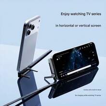 2-In-1 1.5M 240W Super Fast Charging Foldable Phone Stand With Braided Type-C Cable | Multi-Angle Adjustable Charger Cord For IPhone, IPad, Gaming & Multiple Devices - màu đen - Xem 4