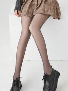 Leggings Grossas e Quentes para Mulheres, Meias-calças Térmicas de Inverno Forradas, Cintura Alta Elástica Ajustada Sexy Semitransparente, Leggings Underwear de 220g