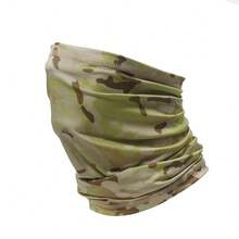 4-Season Tactical Scarf Camouflage Breathable For Cycling Hunting, Summer Running Hiking Skiing Neck Gaiter, Men's New Full Face Protection Warm Neck Warmer Balaclava, Windproof Mask, Hiking Scarf, Full Face Scarf, Skiing, Cycling, Sun Protection, UV Protection Outdoor Headwear, Sun Protection Cycling Neck Gaiter, Seamless Multifunctional Scarf, Camouflage Neck Gaiter Balaclava - Multicolor - View 5