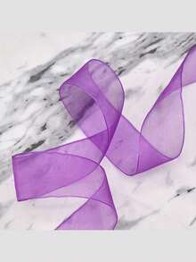 Sheer Ribbon, Soft Tones, Vibrant Colors - Suitable For Wedding Decor, Gift Wrapping, And Floral Arrangements - Made Of Polyester Satin - Ideal For Parties And Craft Projects - Elegant Decorative Material With Glossy Finish And Smooth Texture - Multicolor - View 9