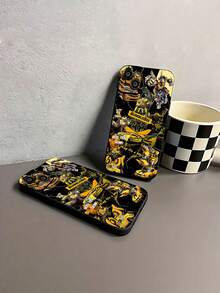Estuche para teléfono con patrón de coche robot  Compatible con estuches para teléfonos   17  16 Pro Max  15 Pro Max  13 y  12 Estuche protector de TPU resistente al agua, a prueba de caídas y rayones Un gran regalo para familiares, amigos, seres queridos, novios, novias y para Navidad - Negro - Ver 7
