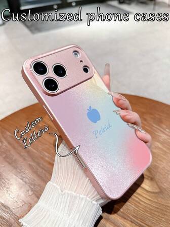 1 carcasă de telefon personalizată cu nume, blocuri colorate de vopsit tip Tie Dye și design creativ Apple, compatibilă cu Samsung S24 Ultra/S25 Ultra și Apple 17 Pro Max/16 Pro Max/15 Pro/14 Plus/13 Pro/12 Pro Max/11/Xs Max/8/7/6 Plus, potrivită ca și cadou de ziua de naștere, pentru prietenă/iubit sau pentru uz personal