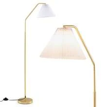 Lifezeal 66" Arc Floor Lamp With Adjustable Lamp Head, Pleated Lampshade & Foot Switch - View 9