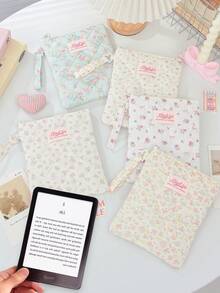 1pc Floral Pattern 6"/6.8"/7" E-Reader Protective Sleeve Bag, Suitable For Kindle Paperwhite 2024 1/2/3/4/5/6 E-Book Readers, Protective Pouch, Student Gift, School/Holiday/Travel Use - Multicolor - View 3