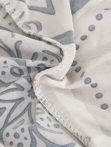 印花沙发床罩，弹性全包覆式涤纶沙发套，适用于无扶手沙发，四季皆宜