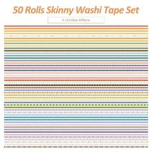 35 Rolls Washi Tape Set, Colorful Cute Floral Writable Decorative Tapes Scrapbooking And Journaling, Junk Journal Supplies, Bullet Journaling Women 5 - 30mm Wide 9.84ft Long/Roll - 色彩繽紛的瘦身 - 查看 3