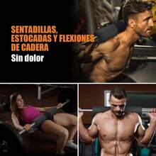 SDFG Actualización Almohadilla para Barra Gym Autoadhesiva Protector de Hombros para Levantamiento y Sentadillas almohadilla para Barra olimpica para Estocadas y Empujes esponja para Casa y en gimna - negro1 - Ver 6