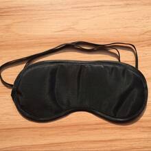 1Pc Polka Dot Pattern Imitation Silk Fabric Elastic Band Light Blocking Sleep Mask - Multicolor - View 7