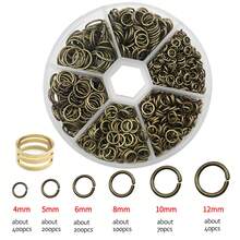 1010pcs Best Seller Iron Jump Rings & Open Rings Set (Boxed), Essential DIY Jewelry Findings For Craft Making.