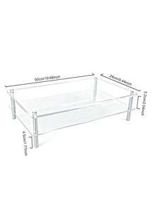 1个透明亚克力笔记本电脑增高架、显示器支架、台式电脑显示器增高架，30/40/50厘米 - 彩色 - 查看 1