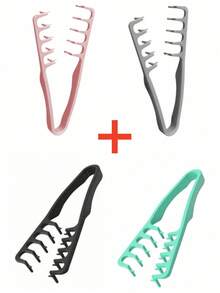 1/2/4pcs New All-In-One Volumizing Wide-Tooth Hair Comb - Fluffy Texture, Suitable For Men, Made Of ABS Plastic With Textured Handle, Suitable For All Hair Types, Great For Home, Back To School, Travel & Vacation - Multicolor - View 18