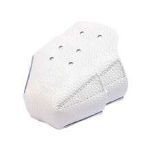 1 Pair Of Lychee-Patterned Roller Skate Toe Caps (4 Holes) | Stylish And Anti-Friction Protection For Quad Skates | Replaceable White Toe Caps - One Size Fits All