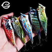 QXO 8厘米/12.4克涂漆塑料硬饵，水面波扒仿生钓饵 - 彩色 - 查看 1