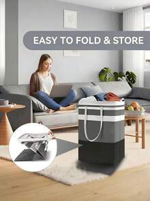 [Delivery Within 2-7 Days In The United States]75L Large Laundry Basket (2-Pack)-CollapsibleFreestanding Clothes Hamper With Handles -Waterproof Storage Organizer For Laundry, Toys &Clothes-Space-Saving Gradient Gray Large Laundry Basket,Waterproof Freestanding Laundry Hamper,Collapsible Clothes Basket With Easy Carry Handles In Laundry Room Bathroom Bedroom Dorm BlissTotes 2-Pack Laundry Basket, Freestanding&Waterproof Laundry Hamper, Collapsible Tall Clothes Hamper With Easy Carry Handles For Clothes, Towels In The Family And Dorm,Gradient Grey,75L Bathroom Accessories For Countertop, Toilet, Shower - Beige Travel Containers And Storage Dorm Room Essentials College Storage Basket Storage Containers Bathroom Makeup Brush Holder Vacation Essentials Perfect For Bedroom, Vanity Table, Closet, Gift For Girls, Women - Nhiều màu - Xem 10