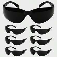EyePRO - Paquete de 12 anteojos de , anteojos de , resistente a los arañazos, impactos y balísticas(Lentes ahumados, paquete de 6) - Multicolor - Ver 2