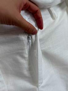 Imported Women's Shirt Set, 3-Piece Set Including A Cropped Top And Lined Shorts. - 白色的 - 查看 4