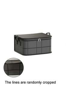 1pc Heavy Duty Storage Bags Extra Thick PVC Zip Closure Moisture Proof Organizers Space Saving Vacuum Compression Moving Home Organization Blanket Closet Essentials - Black - View 9