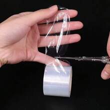 Bộ 6 sản phẩm tẩy hình xăm dán trong suốt, tẩy keo nối mi, màng uốn mi, dụng cụ trang điểm dạng lưỡi dao siêu nhỏ, 40mm*200m - Trong sáng - Xem 4