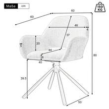 Dining Chairs - White + Sherpa-1 - View 11