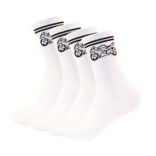 1 Pair High Elasticity Jacquard Socks, Cycling Sports Socks, Casual Versatile Gift Socks