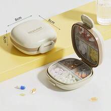 7-Day Portable Mini Pill Case, Compact Medication Organizer Box, Reminder Pill Box - Multicolor - View 7