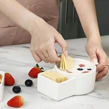 1个带把手的陶瓷汤/饼干杯或麦片碗，早餐杯，可盛牛奶、麦片、饼干、薯片、水果、蔬菜，也可作派对蘸酱碗使用。 - 彩色 - 查看 3