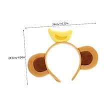 YQQ FRCOLOR Diadema De Orejas De Mono Con Plátano Para Cosplay Diadema De Orejas De Animales Accesorios De Fiesta Y Carnaval Para Niñas Y Adultos0027 - como en la foto - Ver 6